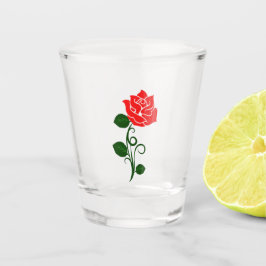 レッドローズショットグラス ショットグラス