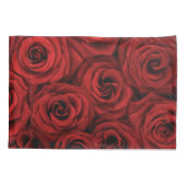 レッドローズシルバーダイヤモンド標準サイズ 枕カバー (裏面)