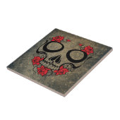 レッドローズスカル タイル (側面)