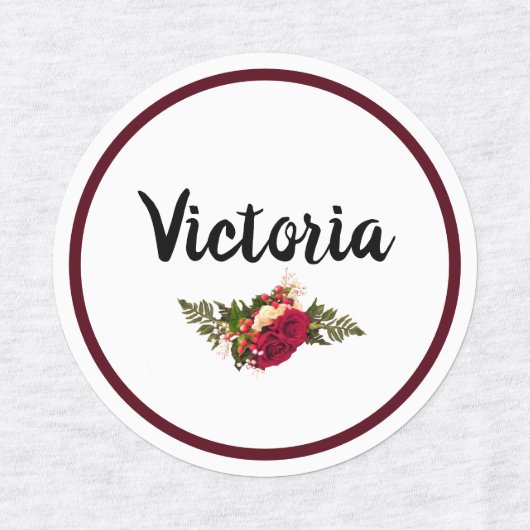 レッドローズスワガー ラベル (デザイン1)