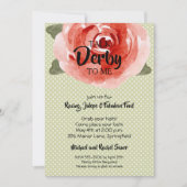 レッドローズダービーパーティの招待状 (正面)