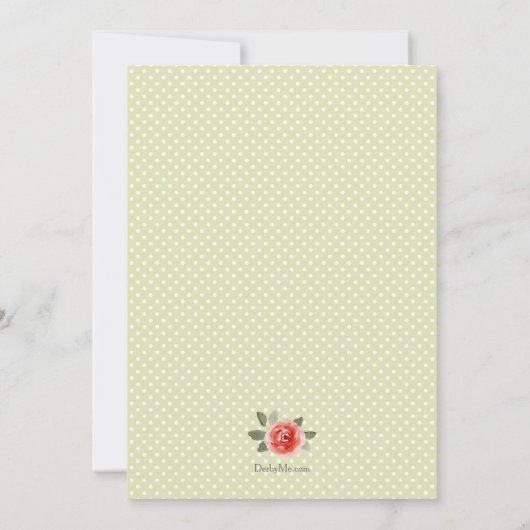 レッドローズダービーパーティの招待状 (裏面)