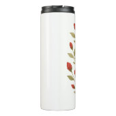 レッドローズトラベルタンブラー – '開花激しい'フェミニン タンブラー (裏面)