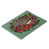 レッドローズドラゴンアート ノートブック (左側)