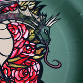 レッドローズドラゴンアート ペーパープレート