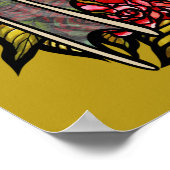 レッドローズドラゴンアート ポスター (角)