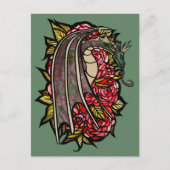 レッドローズドラゴンアート ポストカード (正面)