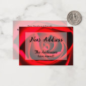 レッドローズニューアドレスのお知らせ ノートカード (正面/裏面インサイチュ)