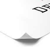 レッドローズハットダービーブライダルシャワーウェルカム ポスター (角)