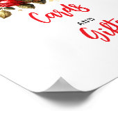 レッドローズハットダービーブライダルシャワーテーブルシンボルや象徴 ポスター (角)