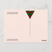 レッドローズハッピーバースデー ポストカード (裏面)