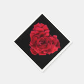 レッドローズハート スタンダードカクテルナプキン (角)