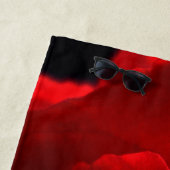 レッドローズバクnm ビーチタオル (インサイチュ)