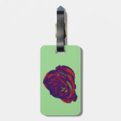 レッドローズバッグラベル ラゲッジタグ (裏面縦)