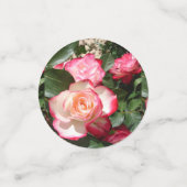 レッドローズバラフローラフォトレディースバースデーパーティー コンフェッティ (スモール正面)