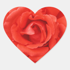 レッドローズバレンタインデー ハートシール