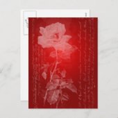 レッドローズバレンタイン シーズンポストカード (正面/裏面)