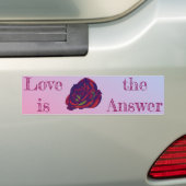 レッドローズバンパーステッカー バンパーステッカー (車上)