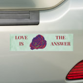 レッドローズバンパーステッカー バンパーステッカー (車上)