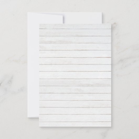 レッドローズパインブランチクリスマスウェディングレセプション 招待状 (裏面)