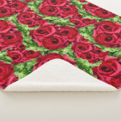 レッドローズパスフラワーガーランド シェルパブランケット (3/4)