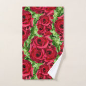 レッドローズパスフラワーガーランド バスタオルセット (ハンドタオル)