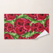 レッドローズパスフラワーガーランド バスタオルセット (ハンドタオル)