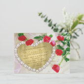 レッドローズパールハートキンセアニラ 招待状 (スタンド正面)