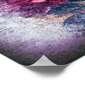 レッドローズビクトリアンフローラグランジ ポスター (角)