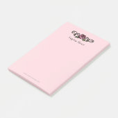 レッドローズビクトリアンヴィンテージロマンチックな手描き ポストイット (アングル)