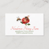 レッドローズビジネスのミツバチ 名刺 (正面)