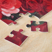 レッドローズビューティフルブラックウーマンパズル ジグソーパズル (側面)