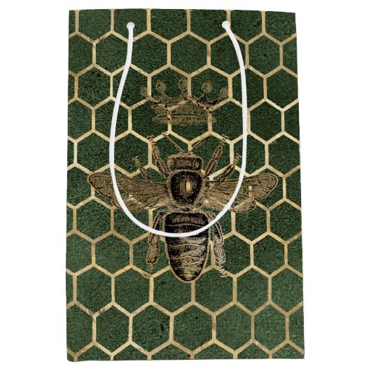 レッドローズビーシリーズデザイン1 ミディアムペーパーバッグ (正面)