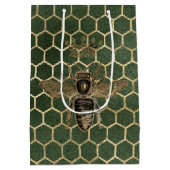 レッドローズビーシリーズデザイン1 ミディアムペーパーバッグ (裏面)