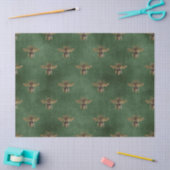 レッドローズビーシリーズデザイン5ティッシュペーパー 薄葉紙 (クラフト)