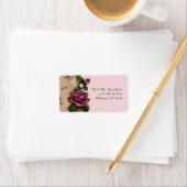 レッドローズピンク住所 シール (インサイチュ)