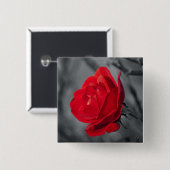 レッドローズピン 缶バッジ (正面&裏面)