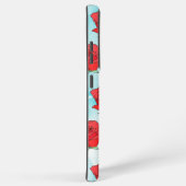 レッドローズフラワーアート SAMSUNG GALAXYケース (右側面)