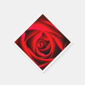 レッドローズフラワーカクテル紙ナプキン スタンダードカクテルナプキン (角)