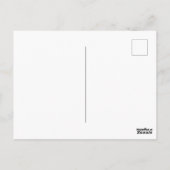 レッドローズフラワーグリーンブラックアートフローラ花 ポストカード (裏面)