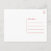 レッドローズフラワーズサンキューフローラ ポストカード (裏面)