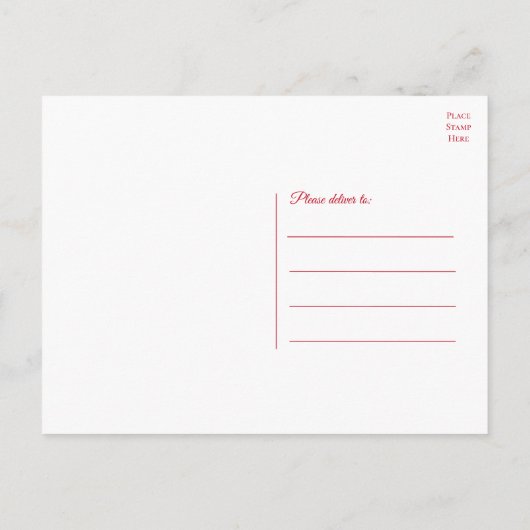 レッドローズフラワーズサンキューフローラ ポストカード (裏面)