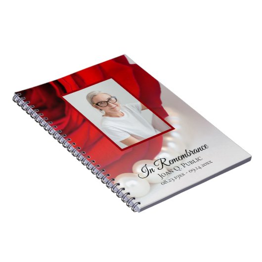 レッドローズフラワーパール葬儀記念ゲストハウス ノートブック (右側)