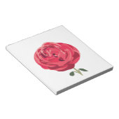 レッドローズフラワーフローラレッドローズ ノートパッド (アングル)