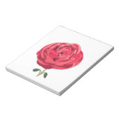 レッドローズフラワーフローラレッドローズ ノートパッド (回転)