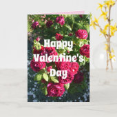 レッドローズフラワーフローラヴィンテージバラバレンタイン カード (黄色い花)