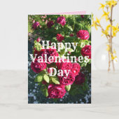 レッドローズフラワーフローラヴィンテージバラバレンタイン カード (黄色い花)