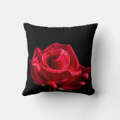 レッドローズフラワーフローラ開花枕 クッション (裏面)