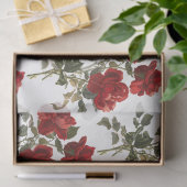 レッドローズフラワーヴィンテージバレンタインブーケ 薄葉紙 (ギフト)