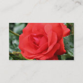 レッドローズフラワー自然プロファイル名刺 名刺 (裏面)